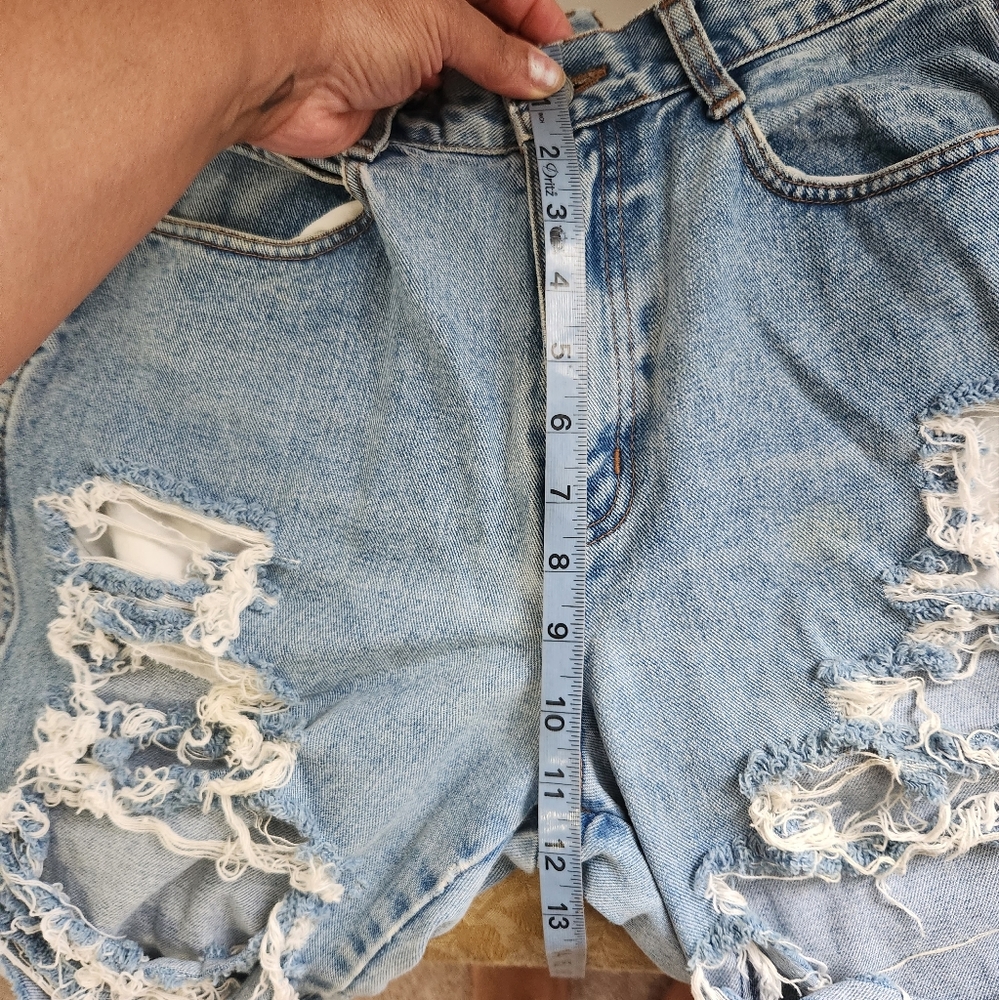 Vintage Bill Blass Petite Heavy Disstressed Denim Jeans 100% Cotton - Picture 8 of 8